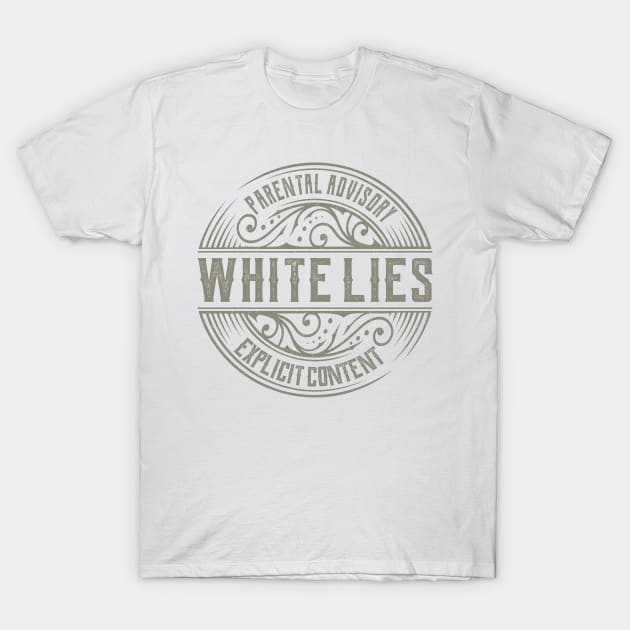 White Lies Vintage Ornament T-Shirt by irbey